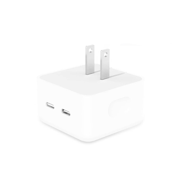 PD 35W Dual-USB-C- / Type-C-Ports-Ladegerät für iPhone- / iPad-Serien, US-Stecker