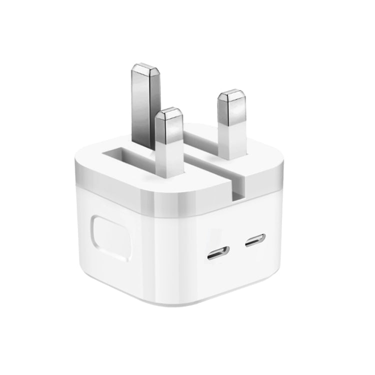PD 35W Dual-USB-C- / Typ-C-Anschlussladegerät für iPhone / iPad Serie, UK Stecker