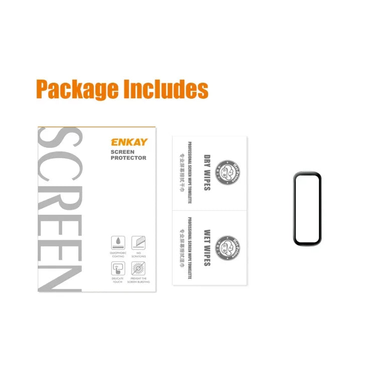 For Samsung Galaxy Fit 2 ENKAY Hat-Prince 3D Full Coverage Soft PC Edge + PMMA HD Screen Protector Film, 1 PC, 2 PCS, 5 PCS, 10 PCS