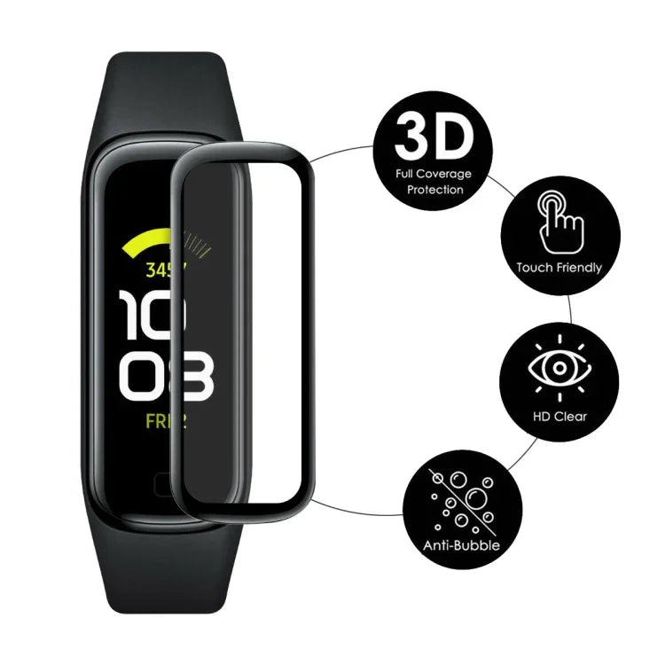 For Samsung Galaxy Fit 2 ENKAY Hat-Prince 3D Full Coverage Soft PC Edge + PMMA HD Screen Protector Film, 1 PC, 2 PCS, 5 PCS, 10 PCS