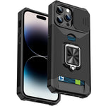 Sliding Camshield Card Phone Case, For iPhone 14, For iPhone 14 Pro, For iPhone 14 Pro Max, For iPhone 14 Plus