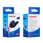 F14 Fast Charge USB Car Charger Dual Port USB 3.0 Mini Phone Charger, F14