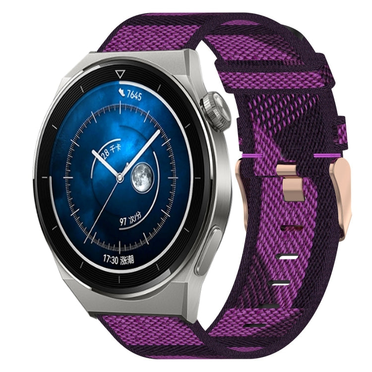 22mm Nylon Woven Watch Band, For Huawei Watch GT3 Pro 46mm, For Huawei Watch GT3 46mm, For Huawei Watch GT Runner, For Huawei Watch 3, For Huawei Watch 3 Pro, For Huawei GT2 Pro