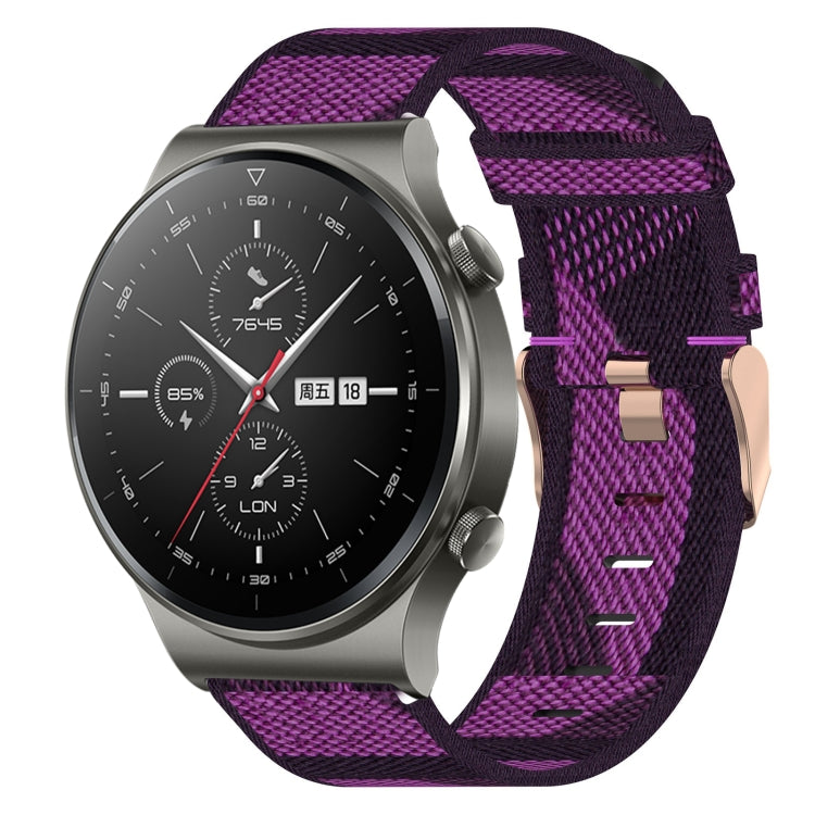 22mm Nylon Woven Watch Band, For Huawei Watch GT3 Pro 46mm, For Huawei Watch GT3 46mm, For Huawei Watch GT Runner, For Huawei Watch 3, For Huawei Watch 3 Pro, For Huawei GT2 Pro