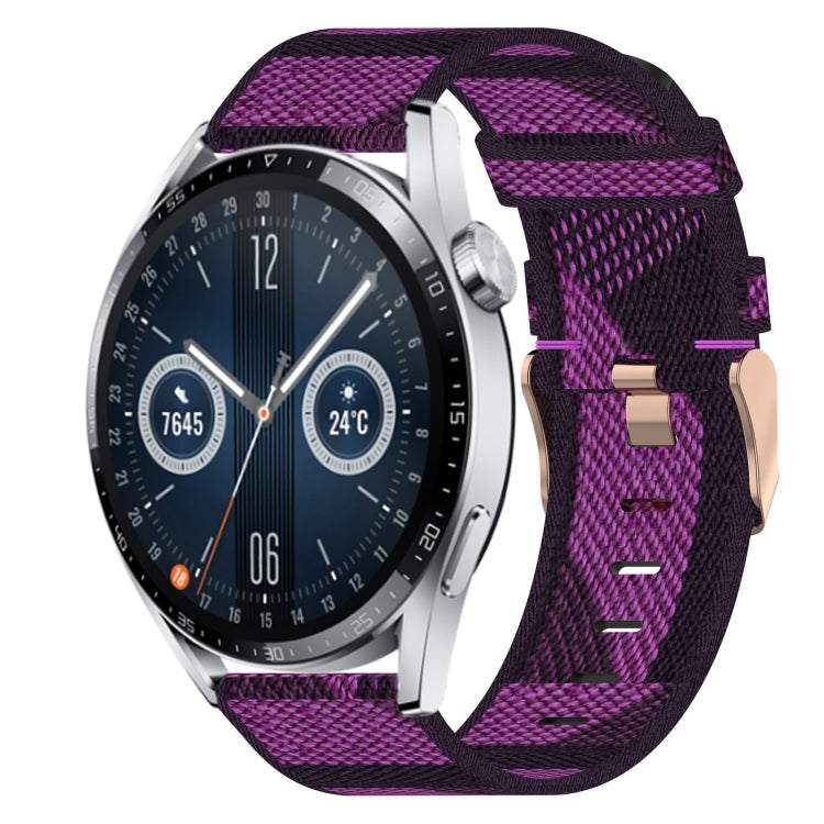 20mm Nylon Woven Watch Band, For Huawei Watch GT3 Pro 43mm, For Huawei Watch GT3 42mm, For Huawei Watch GT2 42mm, For Huawei Watch 2, For Honor Watch ES, For Honor MagicWatch2 42mm