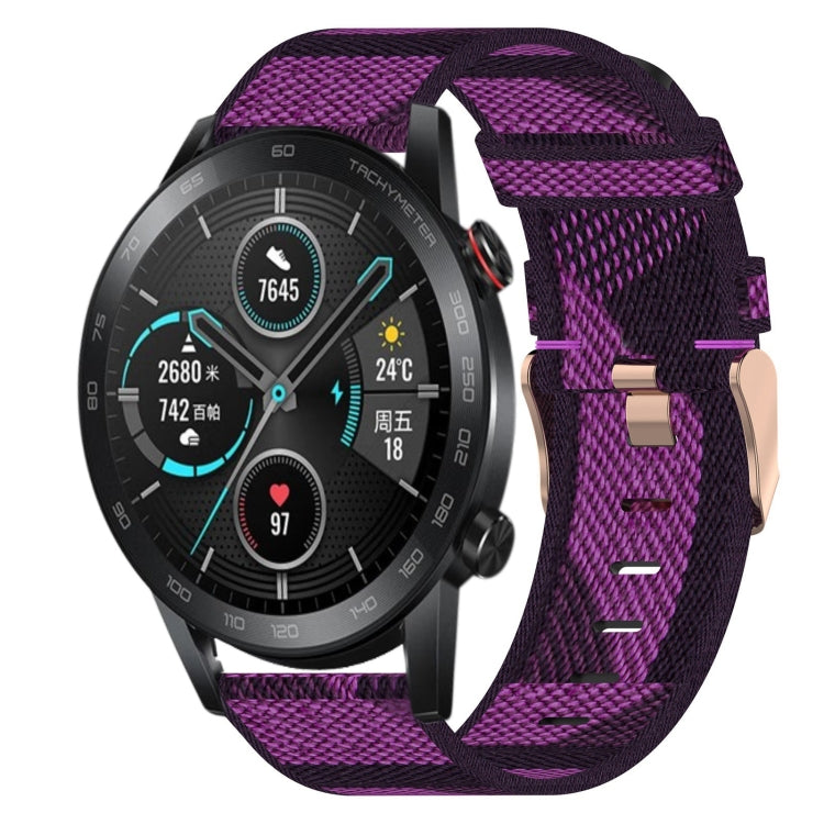 20mm Nylon Woven Watch Band, For Huawei Watch GT3 Pro 43mm, For Huawei Watch GT3 42mm, For Huawei Watch GT2 42mm, For Huawei Watch 2, For Honor Watch ES, For Honor MagicWatch2 42mm