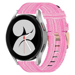 20mm Nylon-Gewebe-Armband, für Samsung Galaxy Watch 4 40mm, für Samsung Galaxy Watch 4 44mm, für Samsung Galaxy Watch 4 Classic 42mm, für Samsung Galaxy Watch 4 Classic 46mm, für Samsung Galaxy Watch 3 41mm, für Samsung Galaxy Watch Active 2 40mm