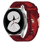 20mm Nylon-Gewebe-Armband, für Samsung Galaxy Watch 4 40mm, für Samsung Galaxy Watch 4 44mm, für Samsung Galaxy Watch 4 Classic 42mm, für Samsung Galaxy Watch 4 Classic 46mm, für Samsung Galaxy Watch 3 41mm, für Samsung Galaxy Watch Active 2 40mm