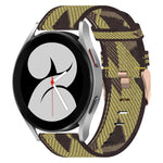 20mm Nylon-Gewebe-Armband, für Samsung Galaxy Watch 4 40mm, für Samsung Galaxy Watch 4 44mm, für Samsung Galaxy Watch 4 Classic 42mm, für Samsung Galaxy Watch 4 Classic 46mm, für Samsung Galaxy Watch 3 41mm, für Samsung Galaxy Watch Active 2 40mm