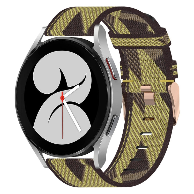20mm Nylon-Gewebe-Armband, für Samsung Galaxy Watch 4 40mm, für Samsung Galaxy Watch 4 44mm, für Samsung Galaxy Watch 4 Classic 42mm, für Samsung Galaxy Watch 4 Classic 46mm, für Samsung Galaxy Watch 3 41mm, für Samsung Galaxy Watch Active 2 40mm