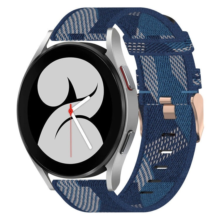 20mm Nylon-Gewebe-Armband, für Samsung Galaxy Watch 4 40mm, für Samsung Galaxy Watch 4 44mm, für Samsung Galaxy Watch 4 Classic 42mm, für Samsung Galaxy Watch 4 Classic 46mm, für Samsung Galaxy Watch 3 41mm, für Samsung Galaxy Watch Active 2 40mm