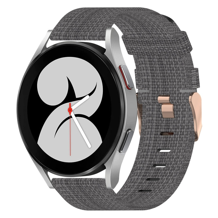 20mm Nylon-Gewebe-Armband, für Samsung Galaxy Watch 4 40mm, für Samsung Galaxy Watch 4 44mm, für Samsung Galaxy Watch 4 Classic 42mm, für Samsung Galaxy Watch 4 Classic 46mm, für Samsung Galaxy Watch 3 41mm, für Samsung Galaxy Watch Active 2 40mm