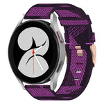 20mm Nylon-Gewebe-Armband, für Samsung Galaxy Watch 4 40mm, für Samsung Galaxy Watch 4 44mm, für Samsung Galaxy Watch 4 Classic 42mm, für Samsung Galaxy Watch 4 Classic 46mm, für Samsung Galaxy Watch 3 41mm, für Samsung Galaxy Watch Active 2 40mm