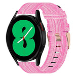 20mm Nylon-Gewebe-Armband, für Samsung Galaxy Watch 4 40mm, für Samsung Galaxy Watch 4 44mm, für Samsung Galaxy Watch 4 Classic 42mm, für Samsung Galaxy Watch 4 Classic 46mm, für Samsung Galaxy Watch 3 41mm, für Samsung Galaxy Watch Active 2 40mm