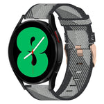 20mm Nylon-Gewebe-Armband, für Samsung Galaxy Watch 4 40mm, für Samsung Galaxy Watch 4 44mm, für Samsung Galaxy Watch 4 Classic 42mm, für Samsung Galaxy Watch 4 Classic 46mm, für Samsung Galaxy Watch 3 41mm, für Samsung Galaxy Watch Active 2 40mm