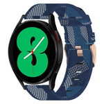 20mm Nylon-Gewebe-Armband, für Samsung Galaxy Watch 4 40mm, für Samsung Galaxy Watch 4 44mm, für Samsung Galaxy Watch 4 Classic 42mm, für Samsung Galaxy Watch 4 Classic 46mm, für Samsung Galaxy Watch 3 41mm, für Samsung Galaxy Watch Active 2 40mm