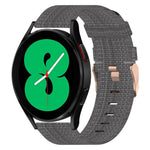 20mm Nylon-Gewebe-Armband, für Samsung Galaxy Watch 4 40mm, für Samsung Galaxy Watch 4 44mm, für Samsung Galaxy Watch 4 Classic 42mm, für Samsung Galaxy Watch 4 Classic 46mm, für Samsung Galaxy Watch 3 41mm, für Samsung Galaxy Watch Active 2 40mm