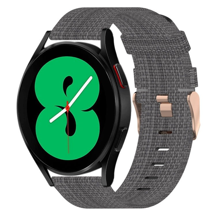 20mm Nylon-Gewebe-Armband, für Samsung Galaxy Watch 4 40mm, für Samsung Galaxy Watch 4 44mm, für Samsung Galaxy Watch 4 Classic 42mm, für Samsung Galaxy Watch 4 Classic 46mm, für Samsung Galaxy Watch 3 41mm, für Samsung Galaxy Watch Active 2 40mm
