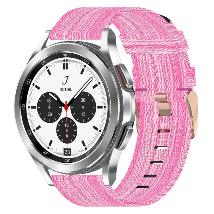 20mm Nylon-Gewebe-Armband, für Samsung Galaxy Watch 4 40mm, für Samsung Galaxy Watch 4 44mm, für Samsung Galaxy Watch 4 Classic 42mm, für Samsung Galaxy Watch 4 Classic 46mm, für Samsung Galaxy Watch 3 41mm, für Samsung Galaxy Watch Active 2 40mm