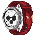 20mm Nylon-Gewebe-Armband, für Samsung Galaxy Watch 4 40mm, für Samsung Galaxy Watch 4 44mm, für Samsung Galaxy Watch 4 Classic 42mm, für Samsung Galaxy Watch 4 Classic 46mm, für Samsung Galaxy Watch 3 41mm, für Samsung Galaxy Watch Active 2 40mm