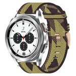 20mm Nylon-Gewebe-Armband, für Samsung Galaxy Watch 4 40mm, für Samsung Galaxy Watch 4 44mm, für Samsung Galaxy Watch 4 Classic 42mm, für Samsung Galaxy Watch 4 Classic 46mm, für Samsung Galaxy Watch 3 41mm, für Samsung Galaxy Watch Active 2 40mm