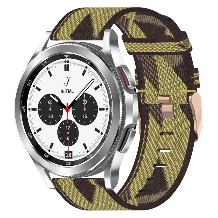 20mm Nylon-Gewebe-Armband, für Samsung Galaxy Watch 4 40mm, für Samsung Galaxy Watch 4 44mm, für Samsung Galaxy Watch 4 Classic 42mm, für Samsung Galaxy Watch 4 Classic 46mm, für Samsung Galaxy Watch 3 41mm, für Samsung Galaxy Watch Active 2 40mm