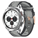 20mm Nylon-Gewebe-Armband, für Samsung Galaxy Watch 4 40mm, für Samsung Galaxy Watch 4 44mm, für Samsung Galaxy Watch 4 Classic 42mm, für Samsung Galaxy Watch 4 Classic 46mm, für Samsung Galaxy Watch 3 41mm, für Samsung Galaxy Watch Active 2 40mm