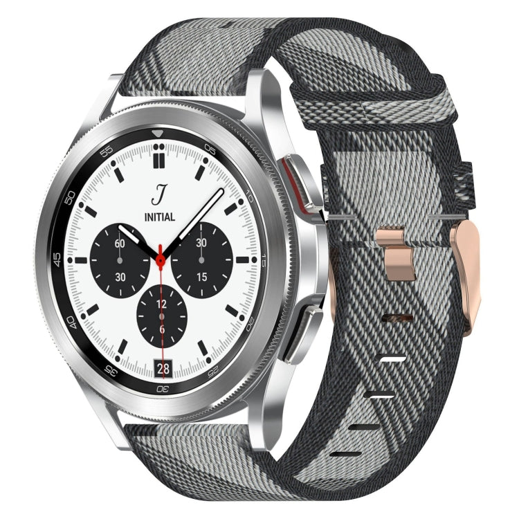 20mm Nylon-Gewebe-Armband, für Samsung Galaxy Watch 4 40mm, für Samsung Galaxy Watch 4 44mm, für Samsung Galaxy Watch 4 Classic 42mm, für Samsung Galaxy Watch 4 Classic 46mm, für Samsung Galaxy Watch 3 41mm, für Samsung Galaxy Watch Active 2 40mm
