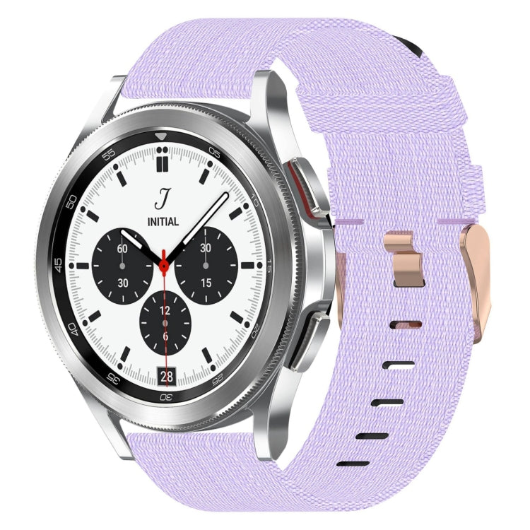 20mm Nylon-Gewebe-Armband, für Samsung Galaxy Watch 4 40mm, für Samsung Galaxy Watch 4 44mm, für Samsung Galaxy Watch 4 Classic 42mm, für Samsung Galaxy Watch 4 Classic 46mm, für Samsung Galaxy Watch 3 41mm, für Samsung Galaxy Watch Active 2 40mm