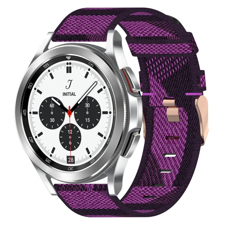 20mm Nylon-Gewebe-Armband, für Samsung Galaxy Watch 4 40mm, für Samsung Galaxy Watch 4 44mm, für Samsung Galaxy Watch 4 Classic 42mm, für Samsung Galaxy Watch 4 Classic 46mm, für Samsung Galaxy Watch 3 41mm, für Samsung Galaxy Watch Active 2 40mm