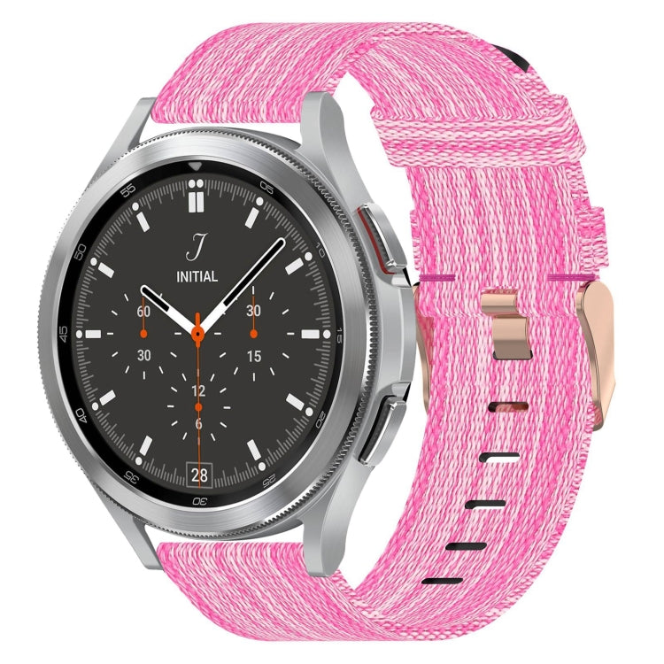 20mm Nylon-Gewebe-Armband, für Samsung Galaxy Watch 4 40mm, für Samsung Galaxy Watch 4 44mm, für Samsung Galaxy Watch 4 Classic 42mm, für Samsung Galaxy Watch 4 Classic 46mm, für Samsung Galaxy Watch 3 41mm, für Samsung Galaxy Watch Active 2 40mm