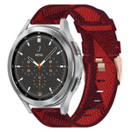 20mm Nylon-Gewebe-Armband, für Samsung Galaxy Watch 4 40mm, für Samsung Galaxy Watch 4 44mm, für Samsung Galaxy Watch 4 Classic 42mm, für Samsung Galaxy Watch 4 Classic 46mm, für Samsung Galaxy Watch 3 41mm, für Samsung Galaxy Watch Active 2 40mm