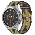 20mm Nylon-Gewebe-Armband, für Samsung Galaxy Watch 4 40mm, für Samsung Galaxy Watch 4 44mm, für Samsung Galaxy Watch 4 Classic 42mm, für Samsung Galaxy Watch 4 Classic 46mm, für Samsung Galaxy Watch 3 41mm, für Samsung Galaxy Watch Active 2 40mm