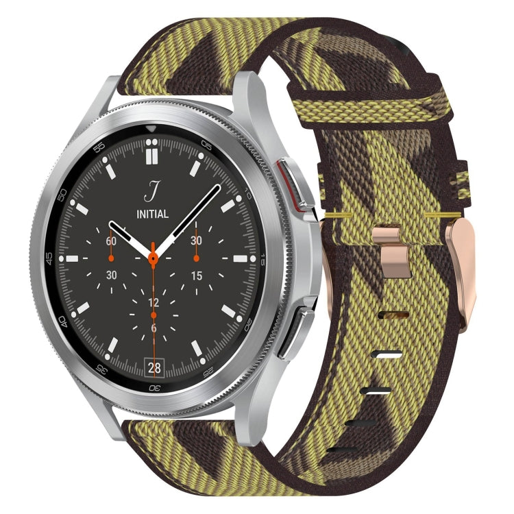 20mm Nylon-Gewebe-Armband, für Samsung Galaxy Watch 4 40mm, für Samsung Galaxy Watch 4 44mm, für Samsung Galaxy Watch 4 Classic 42mm, für Samsung Galaxy Watch 4 Classic 46mm, für Samsung Galaxy Watch 3 41mm, für Samsung Galaxy Watch Active 2 40mm