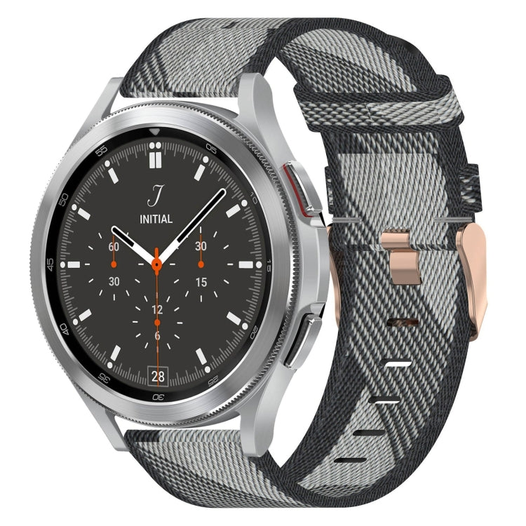 20mm Nylon-Gewebe-Armband, für Samsung Galaxy Watch 4 40mm, für Samsung Galaxy Watch 4 44mm, für Samsung Galaxy Watch 4 Classic 42mm, für Samsung Galaxy Watch 4 Classic 46mm, für Samsung Galaxy Watch 3 41mm, für Samsung Galaxy Watch Active 2 40mm