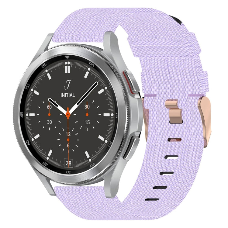 20mm Nylon-Gewebe-Armband, für Samsung Galaxy Watch 4 40mm, für Samsung Galaxy Watch 4 44mm, für Samsung Galaxy Watch 4 Classic 42mm, für Samsung Galaxy Watch 4 Classic 46mm, für Samsung Galaxy Watch 3 41mm, für Samsung Galaxy Watch Active 2 40mm