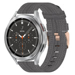 20mm Nylon-Gewebe-Armband, für Samsung Galaxy Watch 4 40mm, für Samsung Galaxy Watch 4 44mm, für Samsung Galaxy Watch 4 Classic 42mm, für Samsung Galaxy Watch 4 Classic 46mm, für Samsung Galaxy Watch 3 41mm, für Samsung Galaxy Watch Active 2 40mm