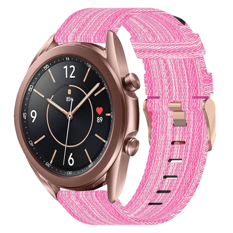 20mm Nylon-Gewebe-Armband, für Samsung Galaxy Watch 4 40mm, für Samsung Galaxy Watch 4 44mm, für Samsung Galaxy Watch 4 Classic 42mm, für Samsung Galaxy Watch 4 Classic 46mm, für Samsung Galaxy Watch 3 41mm, für Samsung Galaxy Watch Active 2 40mm