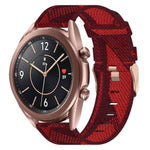 20mm Nylon-Gewebe-Armband, für Samsung Galaxy Watch 4 40mm, für Samsung Galaxy Watch 4 44mm, für Samsung Galaxy Watch 4 Classic 42mm, für Samsung Galaxy Watch 4 Classic 46mm, für Samsung Galaxy Watch 3 41mm, für Samsung Galaxy Watch Active 2 40mm