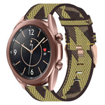20mm Nylon-Gewebe-Armband, für Samsung Galaxy Watch 4 40mm, für Samsung Galaxy Watch 4 44mm, für Samsung Galaxy Watch 4 Classic 42mm, für Samsung Galaxy Watch 4 Classic 46mm, für Samsung Galaxy Watch 3 41mm, für Samsung Galaxy Watch Active 2 40mm