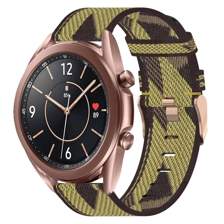 20mm Nylon-Gewebe-Armband, für Samsung Galaxy Watch 4 40mm, für Samsung Galaxy Watch 4 44mm, für Samsung Galaxy Watch 4 Classic 42mm, für Samsung Galaxy Watch 4 Classic 46mm, für Samsung Galaxy Watch 3 41mm, für Samsung Galaxy Watch Active 2 40mm