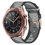20mm Nylon-Gewebe-Armband, für Samsung Galaxy Watch 4 40mm, für Samsung Galaxy Watch 4 44mm, für Samsung Galaxy Watch 4 Classic 42mm, für Samsung Galaxy Watch 4 Classic 46mm, für Samsung Galaxy Watch 3 41mm, für Samsung Galaxy Watch Active 2 40mm