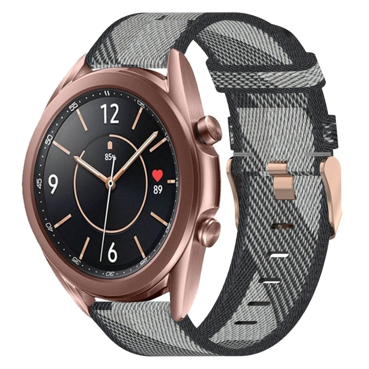 20mm Nylon-Gewebe-Armband, für Samsung Galaxy Watch 4 40mm, für Samsung Galaxy Watch 4 44mm, für Samsung Galaxy Watch 4 Classic 42mm, für Samsung Galaxy Watch 4 Classic 46mm, für Samsung Galaxy Watch 3 41mm, für Samsung Galaxy Watch Active 2 40mm