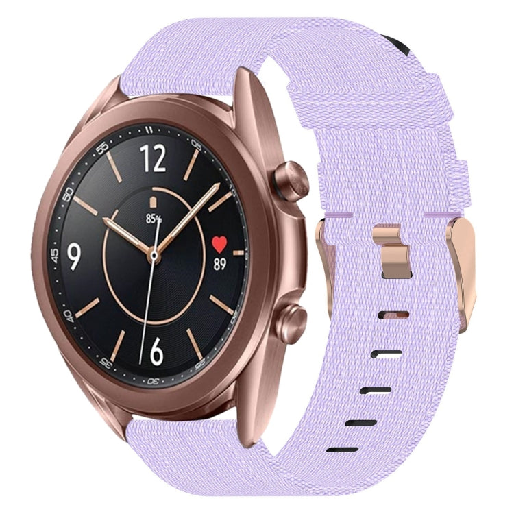 20mm Nylon-Gewebe-Armband, für Samsung Galaxy Watch 4 40mm, für Samsung Galaxy Watch 4 44mm, für Samsung Galaxy Watch 4 Classic 42mm, für Samsung Galaxy Watch 4 Classic 46mm, für Samsung Galaxy Watch 3 41mm, für Samsung Galaxy Watch Active 2 40mm