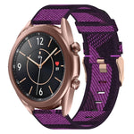 20mm Nylon-Gewebe-Armband, für Samsung Galaxy Watch 4 40mm, für Samsung Galaxy Watch 4 44mm, für Samsung Galaxy Watch 4 Classic 42mm, für Samsung Galaxy Watch 4 Classic 46mm, für Samsung Galaxy Watch 3 41mm, für Samsung Galaxy Watch Active 2 40mm