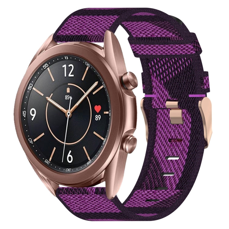 20mm Nylon-Gewebe-Armband, für Samsung Galaxy Watch 4 40mm, für Samsung Galaxy Watch 4 44mm, für Samsung Galaxy Watch 4 Classic 42mm, für Samsung Galaxy Watch 4 Classic 46mm, für Samsung Galaxy Watch 3 41mm, für Samsung Galaxy Watch Active 2 40mm
