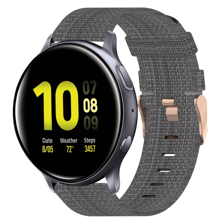 20mm Nylon-Gewebe-Armband, für Samsung Galaxy Watch 4 40mm, für Samsung Galaxy Watch 4 44mm, für Samsung Galaxy Watch 4 Classic 42mm, für Samsung Galaxy Watch 4 Classic 46mm, für Samsung Galaxy Watch 3 41mm, für Samsung Galaxy Watch Active 2 40mm