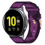 20mm Nylon-Gewebe-Armband, für Samsung Galaxy Watch 4 40mm, für Samsung Galaxy Watch 4 44mm, für Samsung Galaxy Watch 4 Classic 42mm, für Samsung Galaxy Watch 4 Classic 46mm, für Samsung Galaxy Watch 3 41mm, für Samsung Galaxy Watch Active 2 40mm