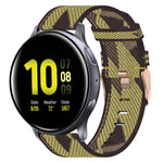 20 mm Nylon Gewebtes Uhrenarmband, für Samsung Galaxy Watch Active 2 44mm, für Samsung Galaxy Watch Active 40mm, für Samsung Galaxy Watch 42mm, für Samsung Gear Sport, für Samsung Gear S2 Classic