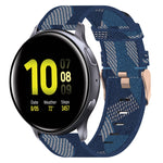 20 mm Nylon Gewebtes Uhrenarmband, für Samsung Galaxy Watch Active 2 44mm, für Samsung Galaxy Watch Active 40mm, für Samsung Galaxy Watch 42mm, für Samsung Gear Sport, für Samsung Gear S2 Classic